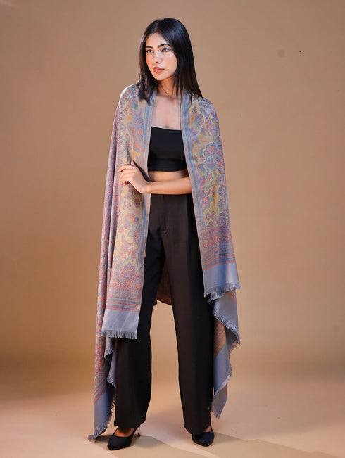 Women's Jamawar Wool Shawl